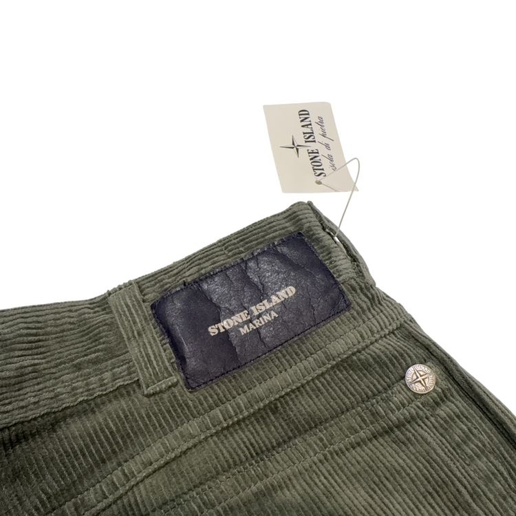 Stone Island 1992 Marina Corduroy Green Trousers image 3