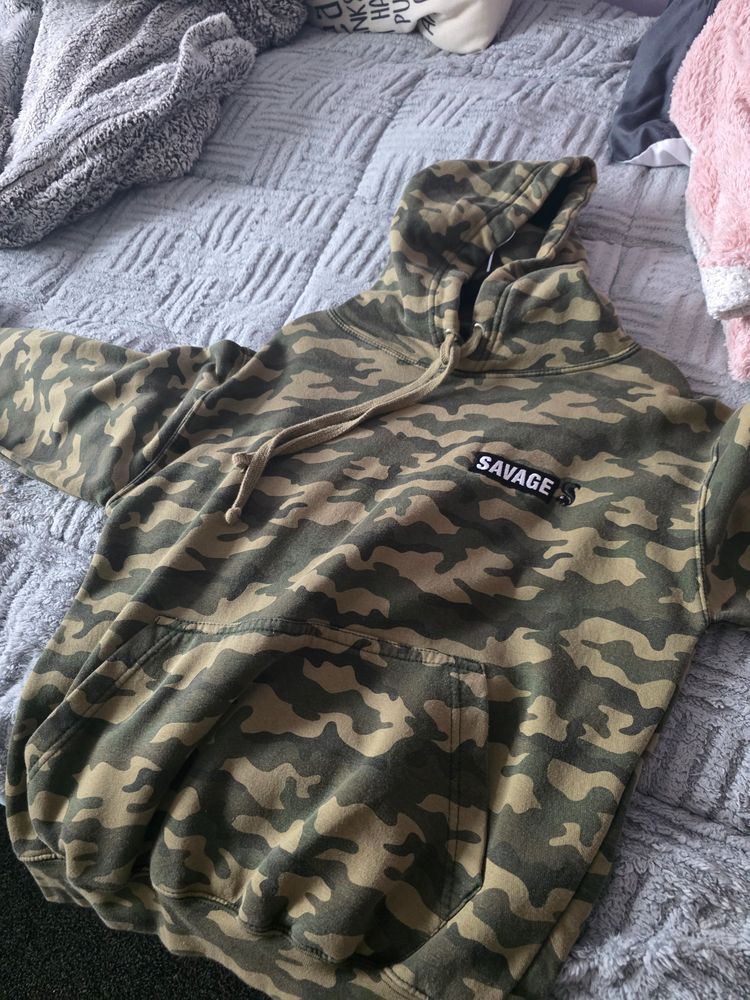 Immagine di Camouflage Hoodie With Savage Patch 2