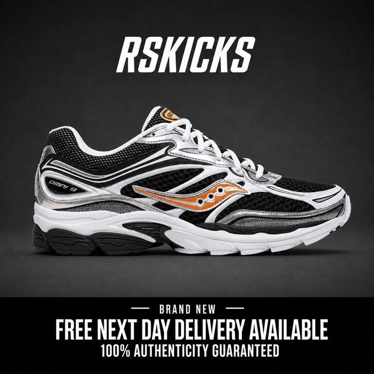 Saucony ProGrid Omni 9 Black Orange Brand New