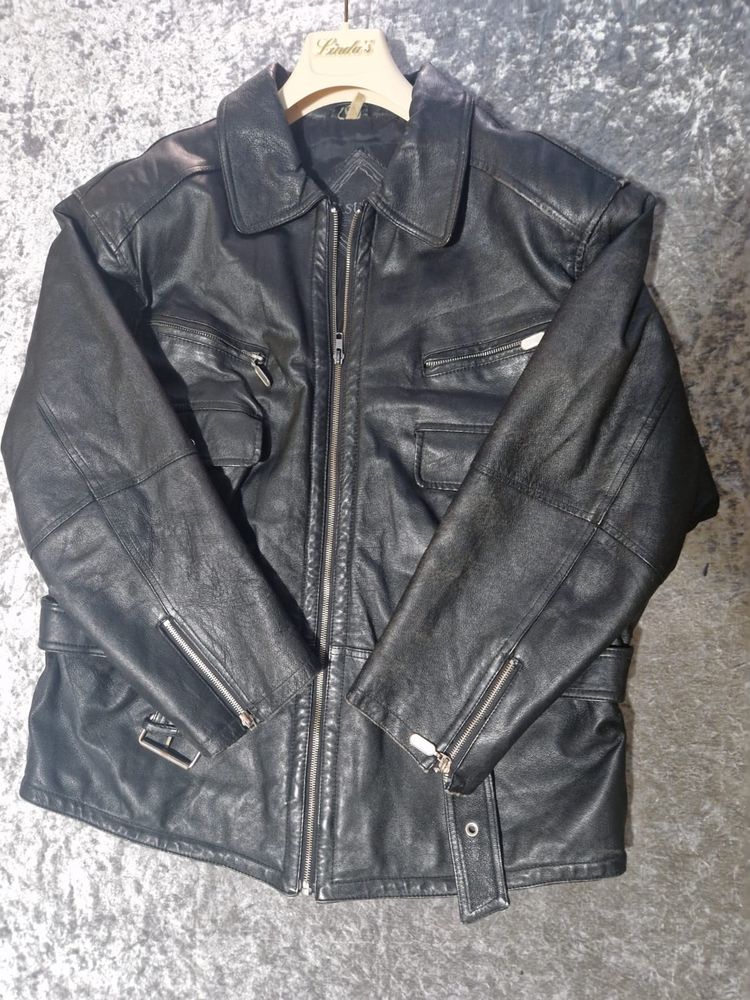 Vroom & Dreesmann Black Leather Jacket