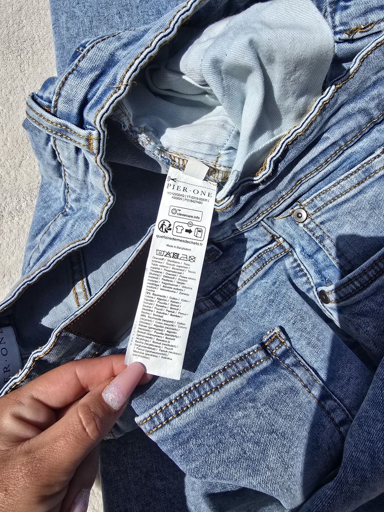Pier One Bleached Denim Jeans image 6