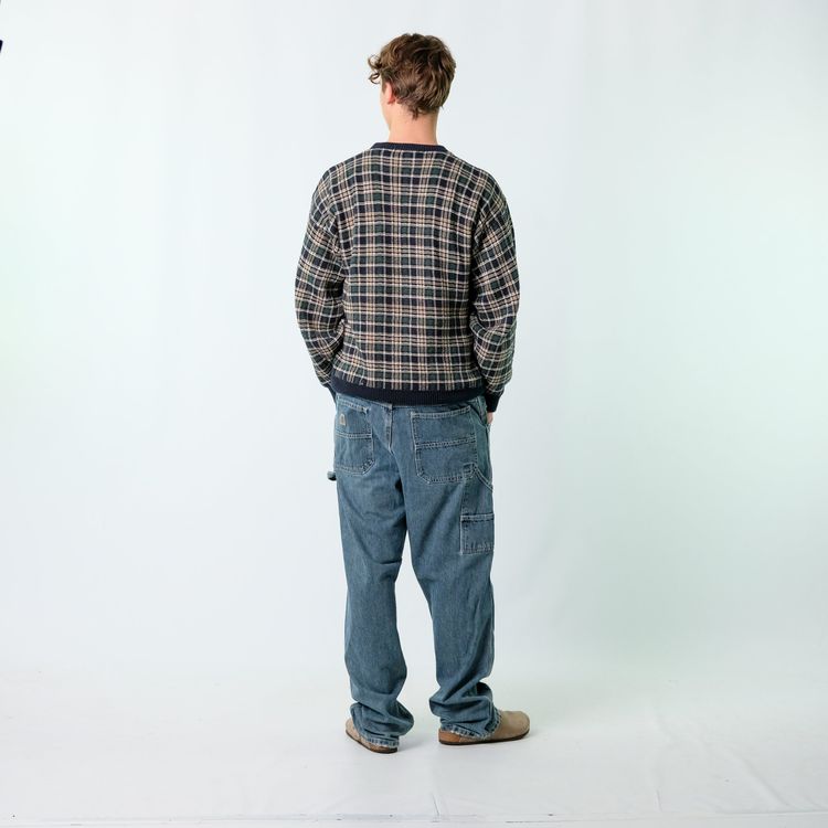 Blue y2ks Lee Denim Carpenter Baggy Jeans Pants (36x32) image 8