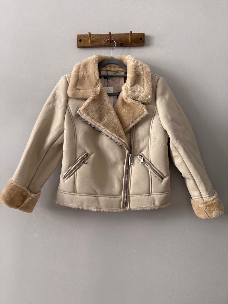 Guess Guess Women'S Faux Leather Jacket With Fur Collar kurtka kożuch damski  product image