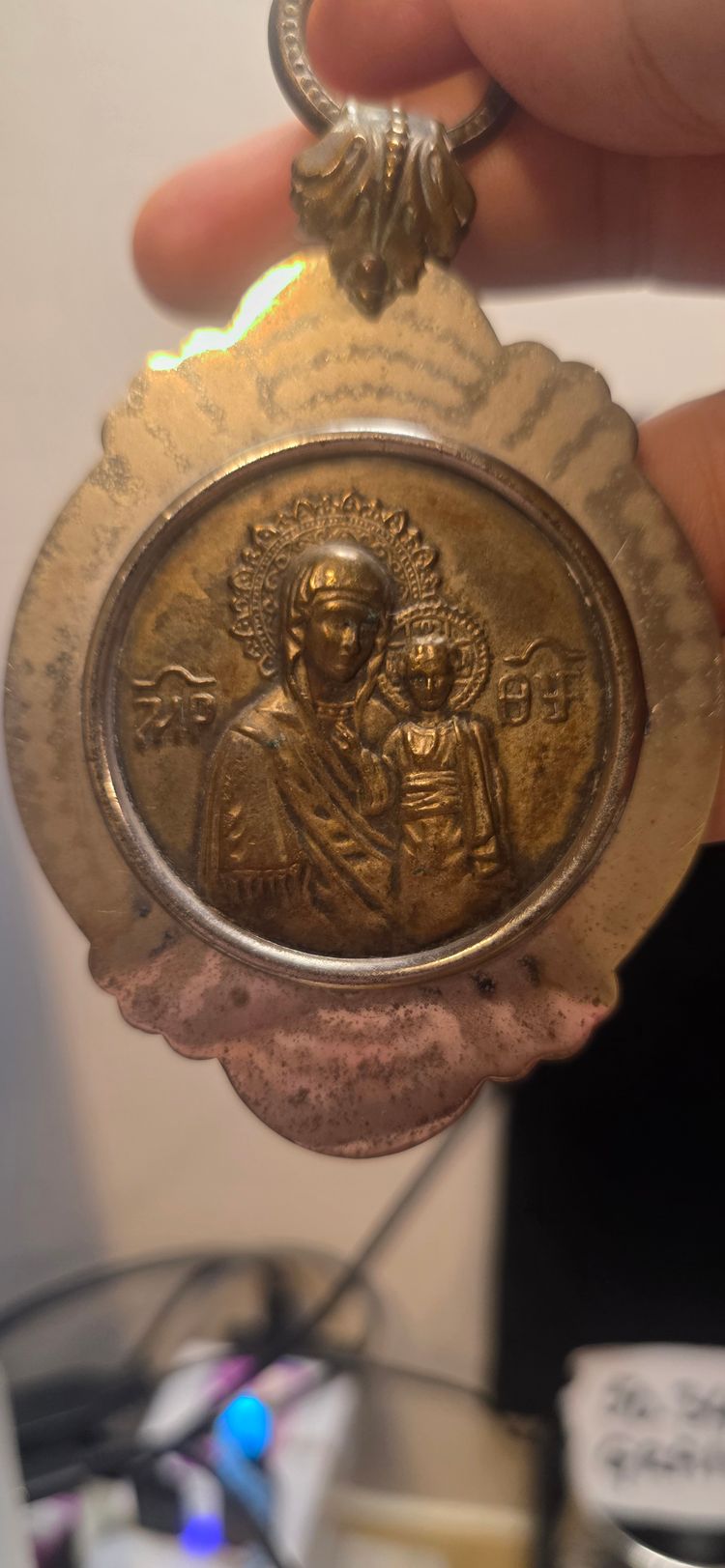 Religious Pendant Medallion Polish  image 3