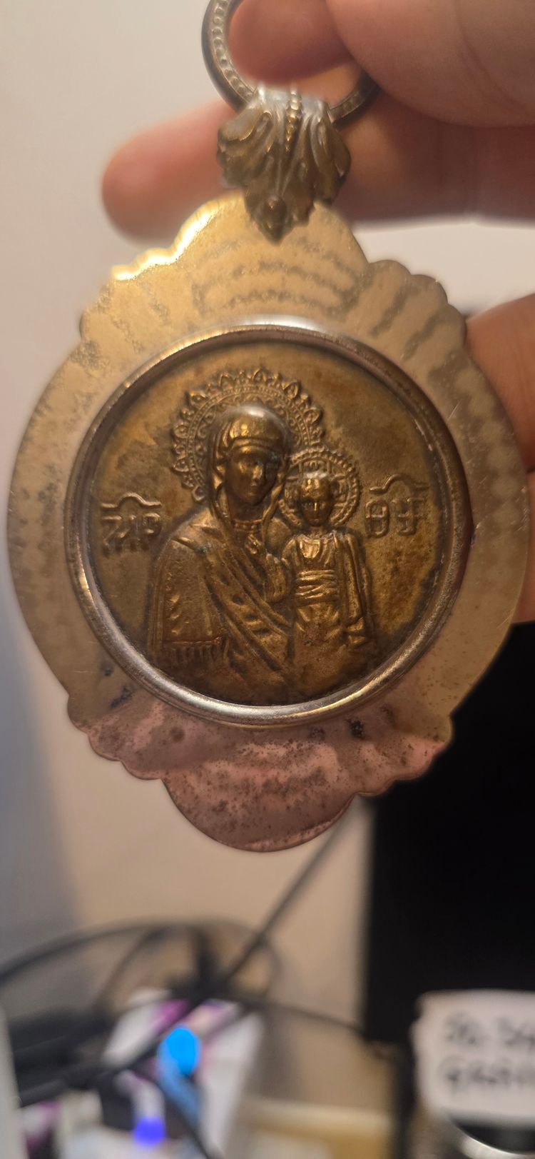 Religious Pendant Medallion Polish  image 4