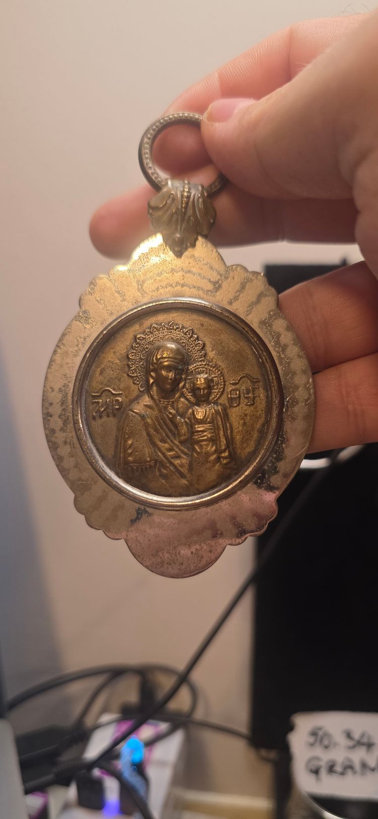 Religious Pendant Medallion Polish  image 2