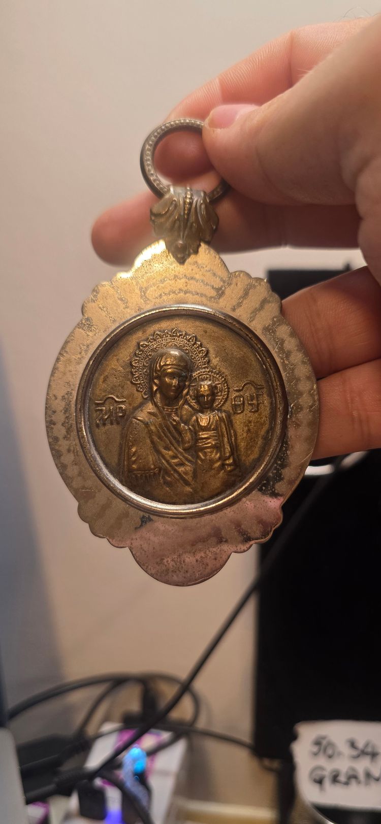 Religious Pendant Medallion Polish  image 1