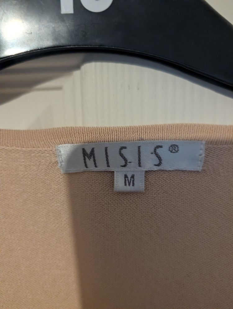 Misis Beige Cardigan With Sequin Embellishments image 3