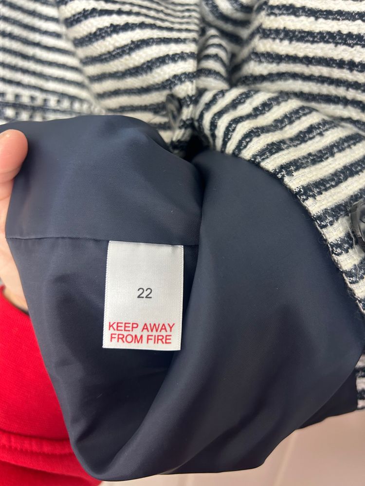 Burberry striped blazer jacket obraz 3