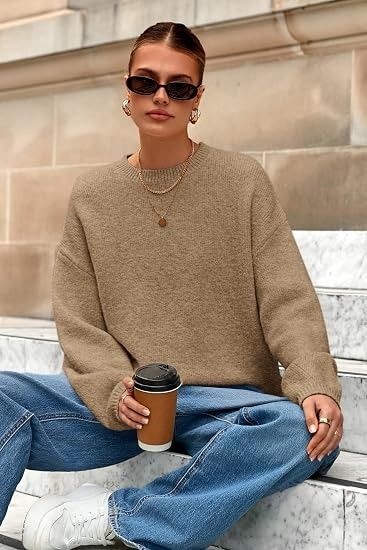Beige Knitted Sweater obraz 1