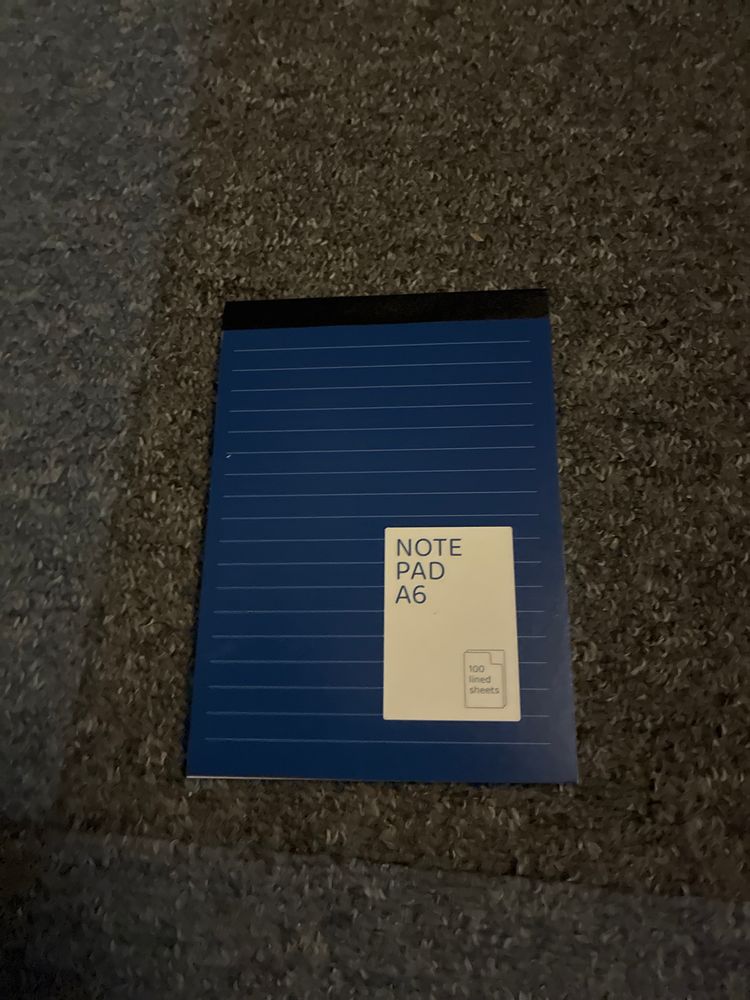 Blue Notepad A6