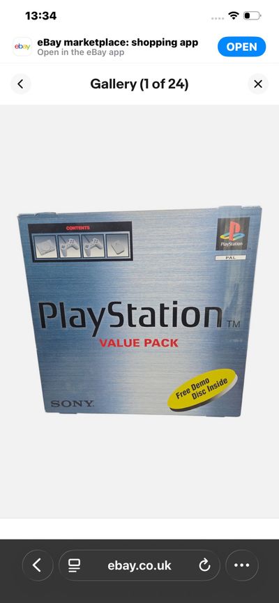 Playstation Value Pack console boxed