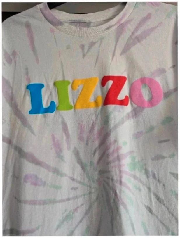 Official Lizzo U R Special Tie Dye Graphic Tour T Shirt Size M UK 10 12 image 2