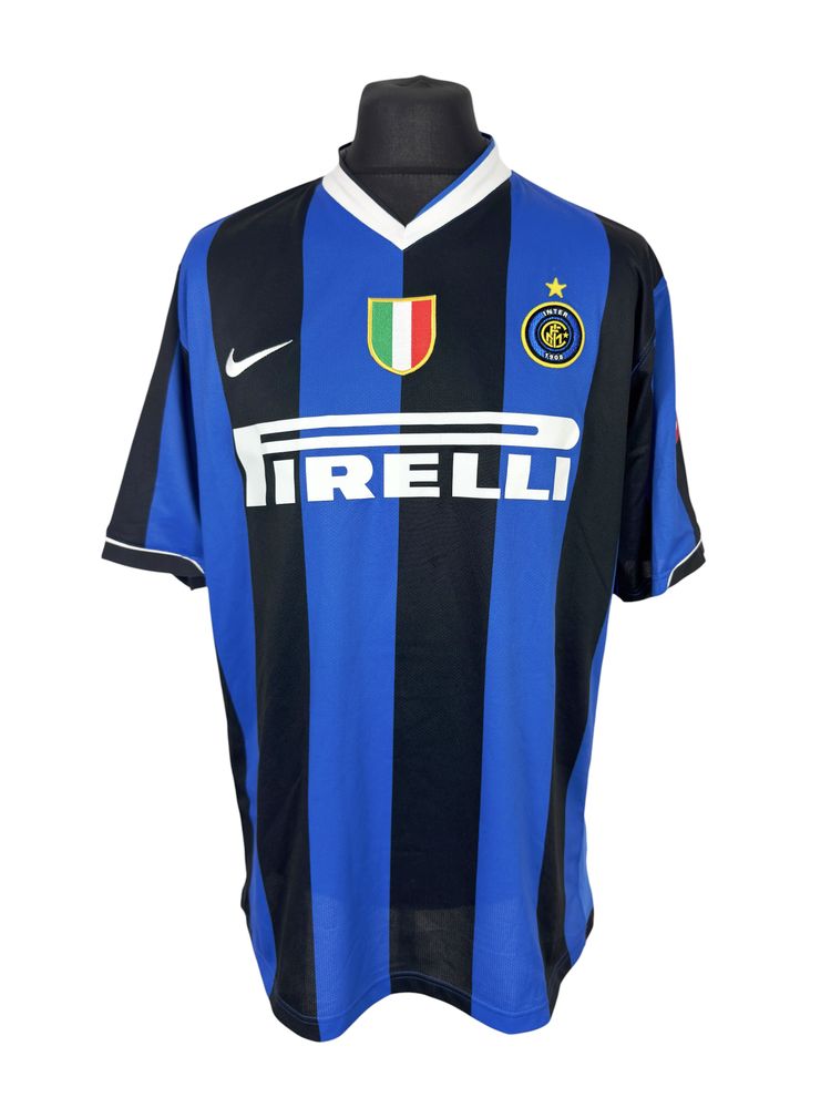2006-07 Inter Milan Home - Size XL - Ibrahimovic 8 *Signed*