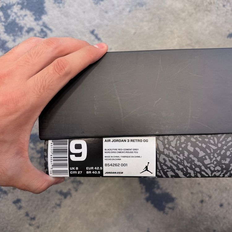 Air Jordan 3 Retro OG Black Cement 42,5 image 7