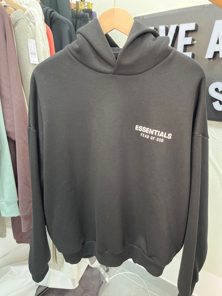 Fear Of God Essentials Black Hoodie