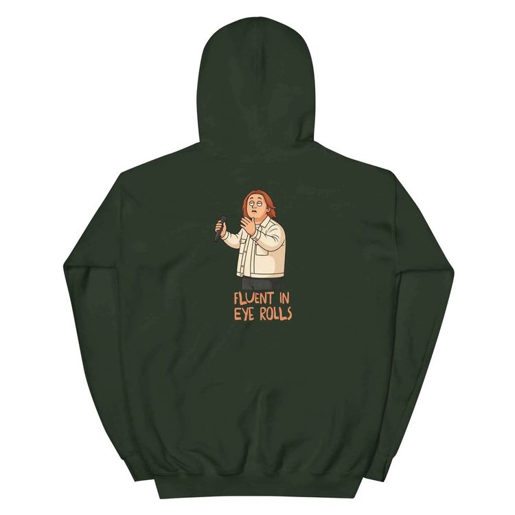 Lewis Capaldi Fluent in Eye Rolls Funny Black Hoodie Pullover 10