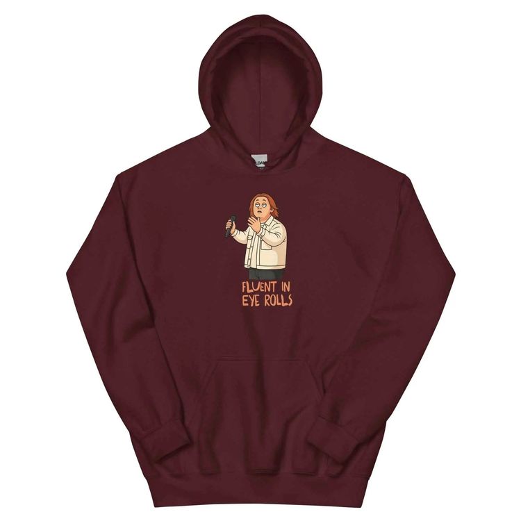 Lewis Capaldi Fluent in Eye Rolls Funny Black Hoodie Pullover 5