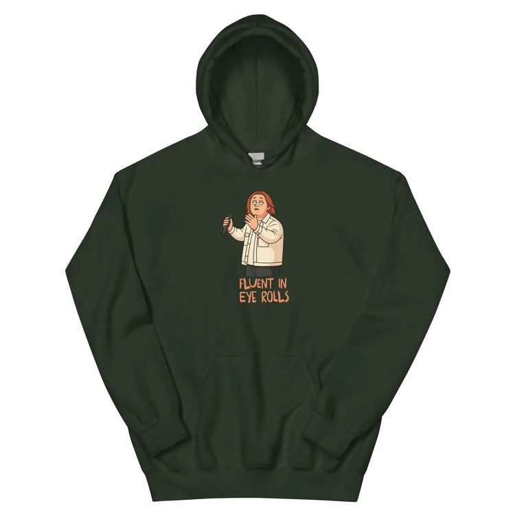 Lewis Capaldi Fluent in Eye Rolls Funny Black Hoodie Pullover 9