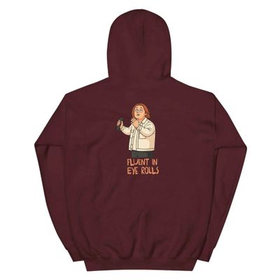 Lewis Capaldi Fluent in Eye Rolls Funny Black Hoodie Pullover 6