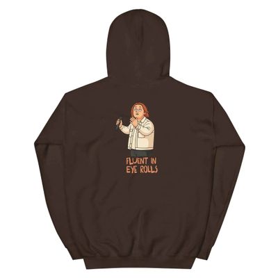 Lewis Capaldi Fluent in Eye Rolls Funny Black Hoodie Pullover 8