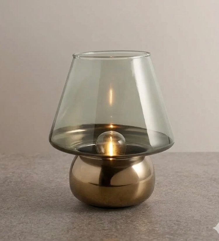 Other LED Glass Table Lamp Decorative Mood Light Gold Effect product image