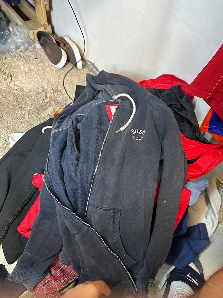 Diesel Black Zip-Up Hoodie