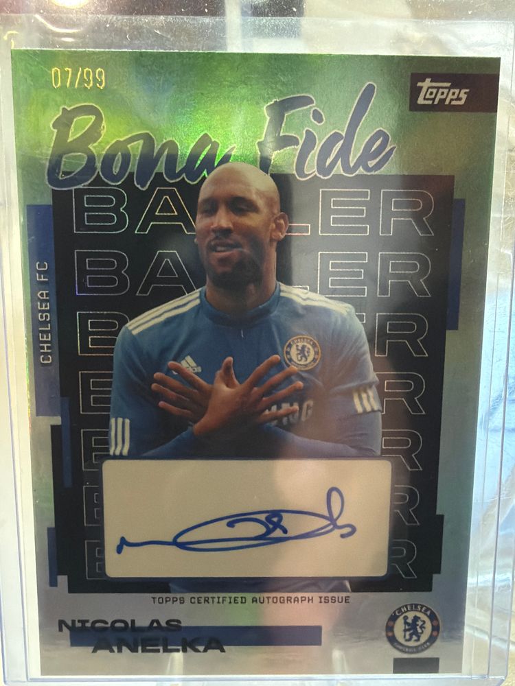 Topps Bona Fide Chelsea Fc Autograph Card of Nicolas Anelka/99