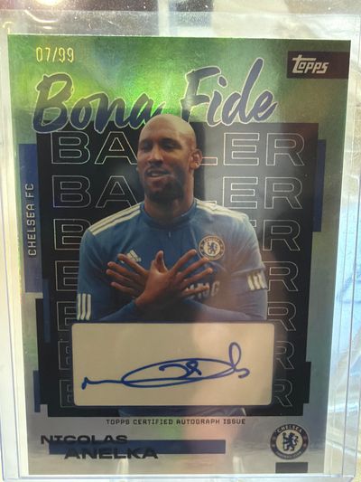 Topps Bona Fide Chelsea Fc Autograph Card of Nicolas Anelka/99