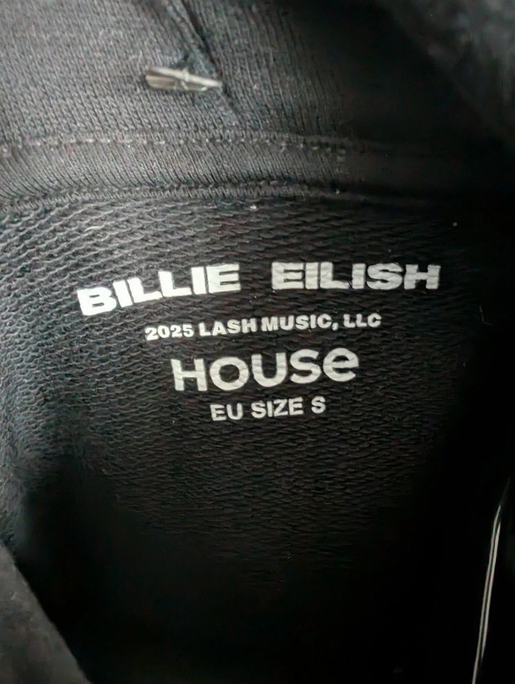 Billie Eilish Hit Me Hard And Soft Black Hoodie Tour Merch EU S image 4