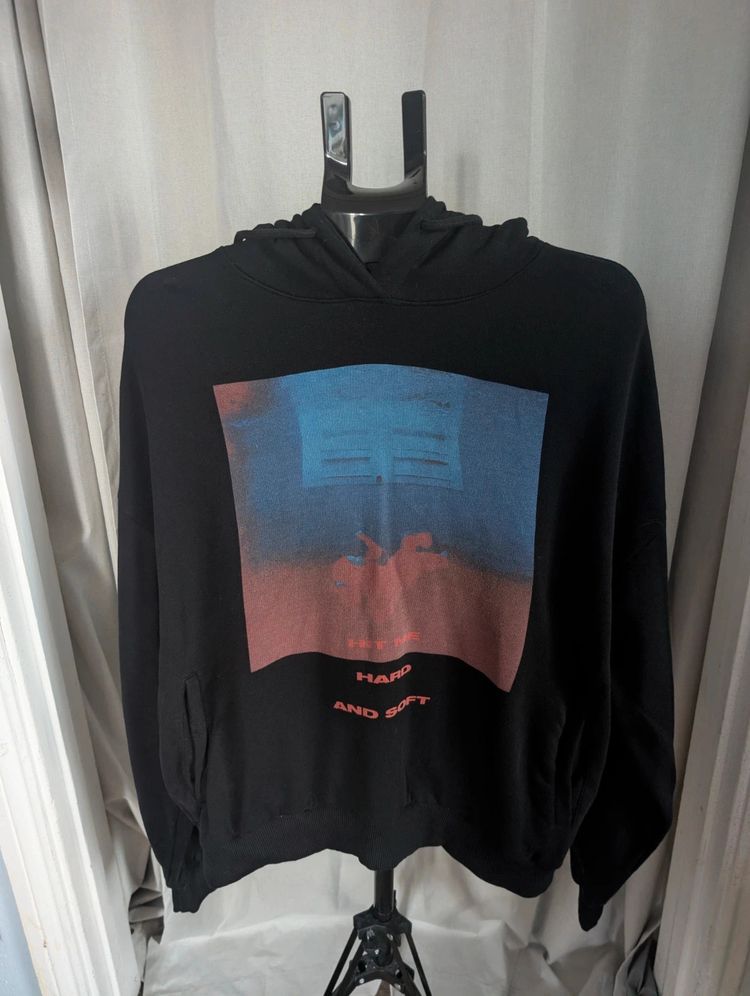 Billie Eilish Hit Me Hard And Soft Black Hoodie Tour Merch EU S image 1