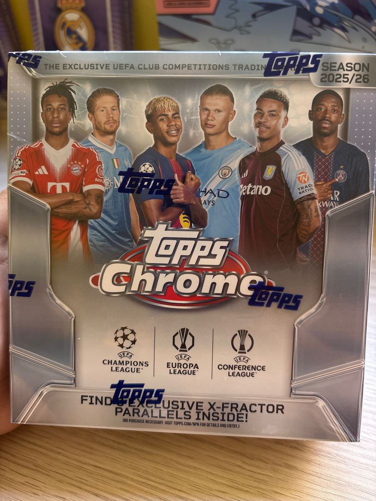Topps Chrome Uefa Club Competitions Trading Cards 2025/26