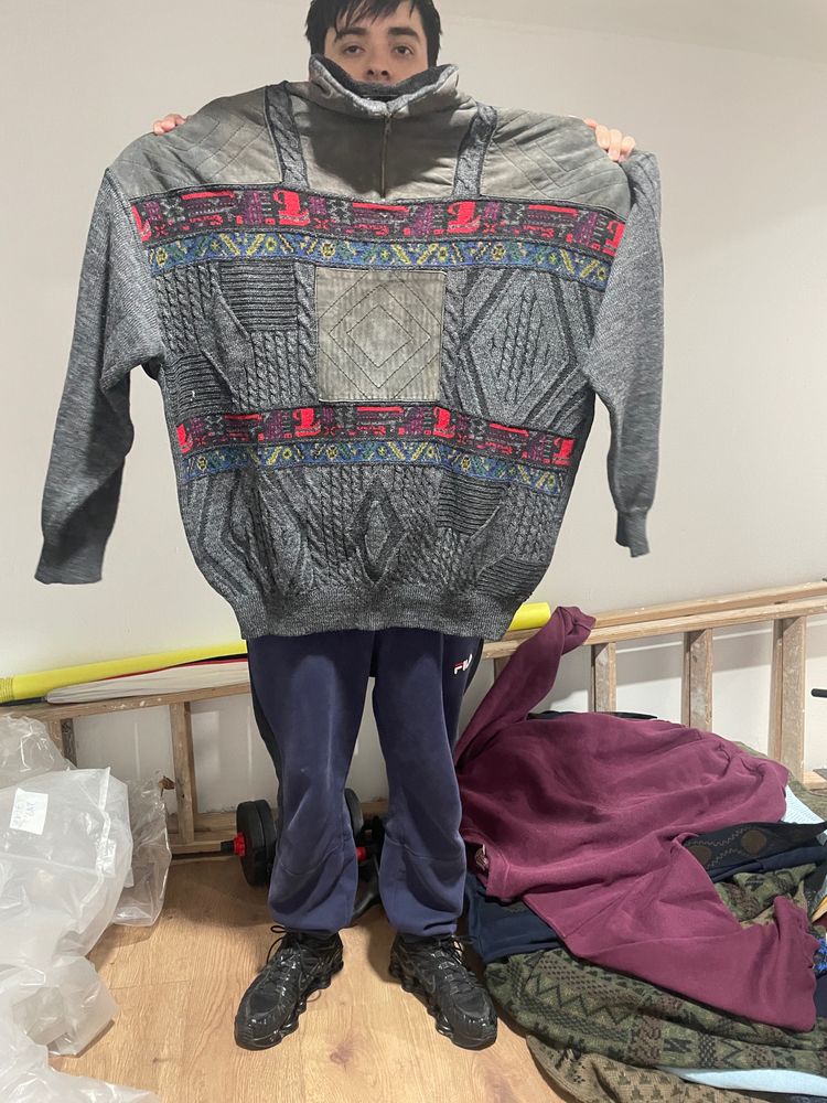Other Grey Patterned Pullover Sweater product image