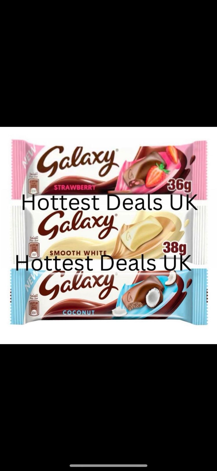 Galaxy Chocolate Bars 3 PACK UAE