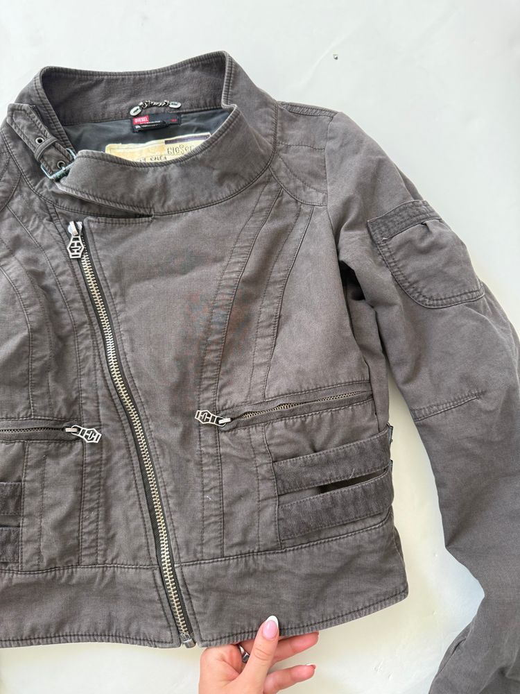 Diesel Cropped Utility Jacket (L) obraz 4