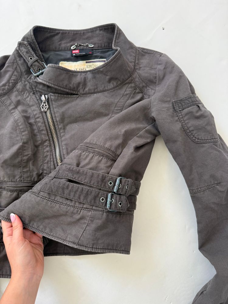 Diesel Cropped Utility Jacket (L) obraz 3