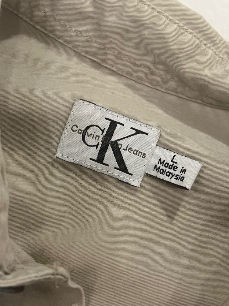 Calvin Klein beige long sleeve shirt obraz 2