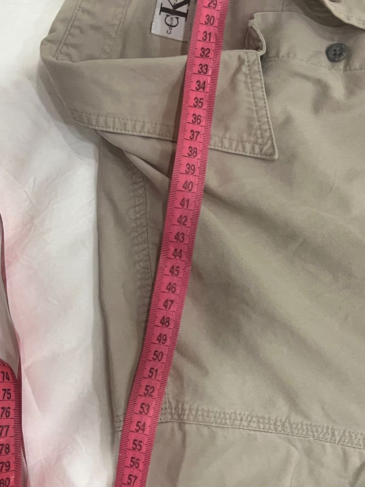 Calvin Klein beige long sleeve shirt obraz 4