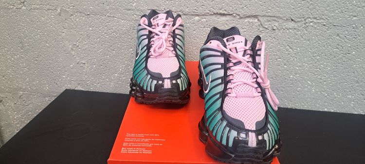 Nike Shox TL Fade UK 4.5 EUR 38Lt Artic Pink Neptune Green Brand New Box No Lid image 2