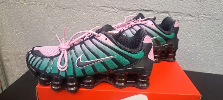 Nike Shox TL Fade UK 4.5 EUR 38Lt Artic Pink Neptune Green Brand New Box No Lid image 3