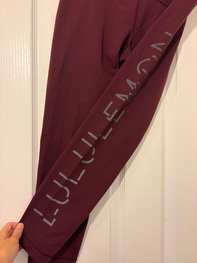 Immagine di Lululemon Burgundy Leggings size UK 16 4