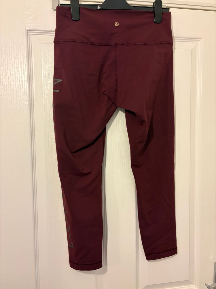 Immagine di Lululemon Burgundy Leggings size UK 16 6