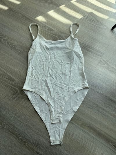 White Sleeveless Bodysuit