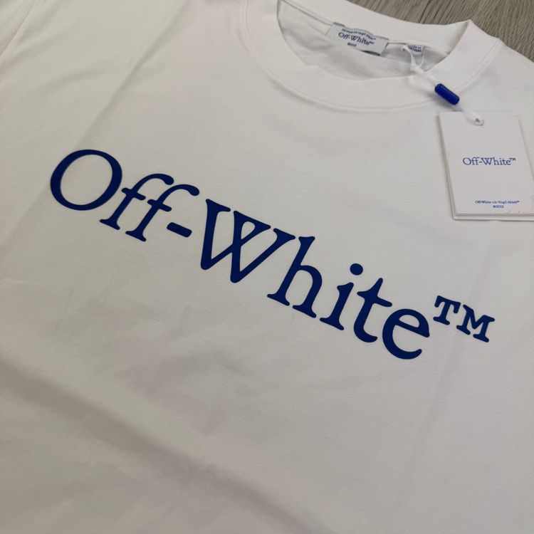 Off White Men’s White T-shirt - Large Oversized 6