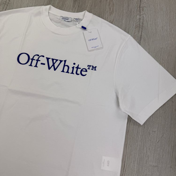 Off White Men’s White T-shirt - Large Oversized 4