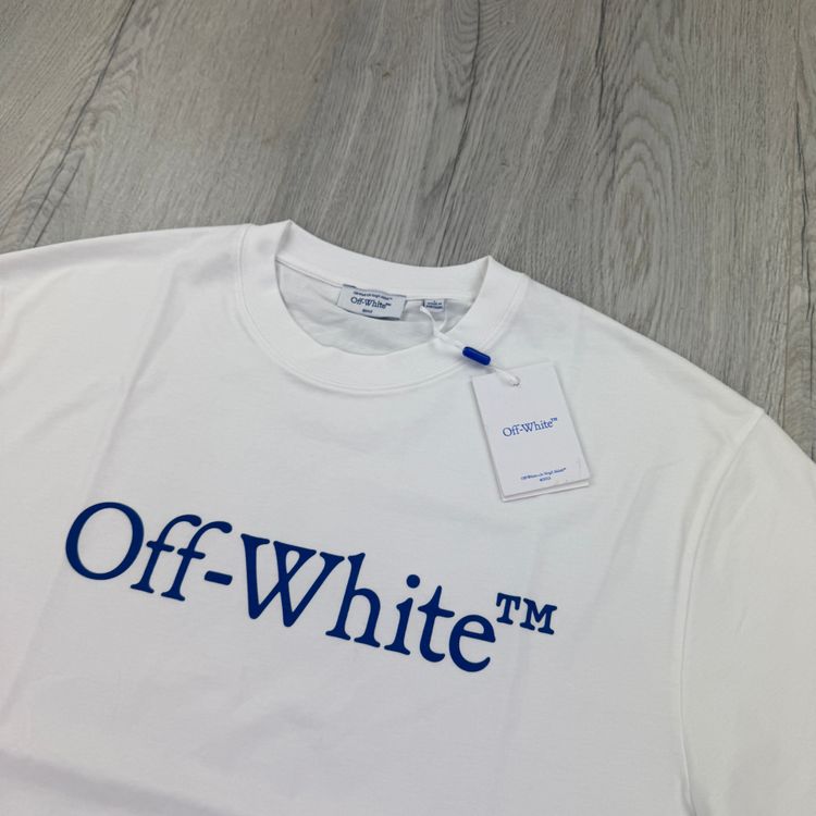 Off White Men’s White T-shirt - Large Oversized 2