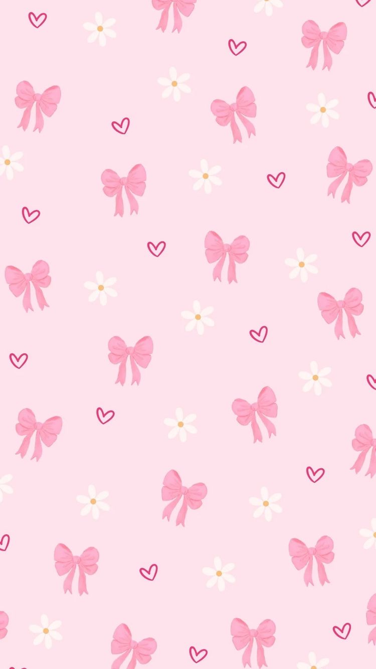 Other Pink Fabric With Bow And Flower Pattern product image