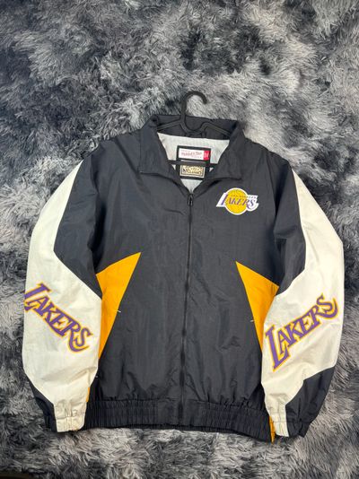 Mitchell & Ness Los Angeles Lakers Giacca NBA Windbreaker Vintage Nuova M