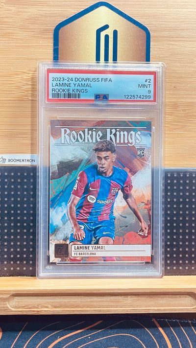 PSA 9 - Lamine Yamal - Barcelona - rookie card - Rookie Kings - 2023-24 Donruss FIFA