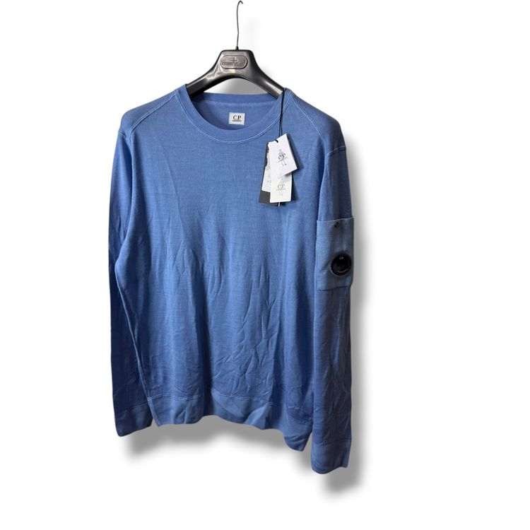 C.P. Company Blue Long Sleeve Knitted jumper